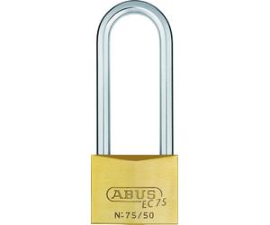 Abus 26849 Cadenas en laiton à anse longue avec clé réversible 80 mm
