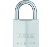 Abus 28637 Cadenas en laiton à anse en acier inoxydable avec passe partiel réversible 7342