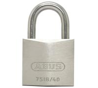 Abus 28638 Cadenas en laiton à anse en acier inoxydable avec système de clé réversible