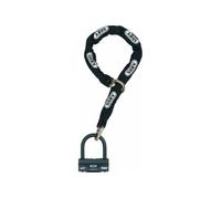 Abus 32869 antivol u 58 hb3 100 avec chaine 12ks 80 cm loop homologués sra, noir, set de 1