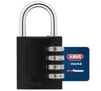 Abus 346132-145/40_negro Hypersensibilité aux substances actives ou Cadenas en aluminium 40 mm Noir 4 positions