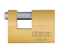 ABUS 35327 82/70Mm Monobloc En Laiton Verrou À Dispositif De Sécurité En Carton