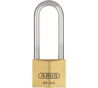 Abus 36520 Cadenas en laiton à anse longue en acier inoxydable avec passe partiel 706 76 mm