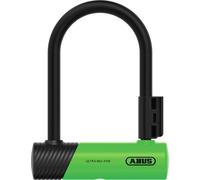 Abus 410K Ultra Mini, Serrure en U + support 180 mm Noir/Vert Noir/Vert