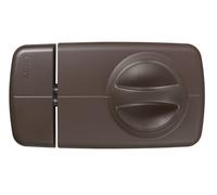 ABUS Verrou de porte complémentaire 532689 7010 B avec bouton tournant Marron