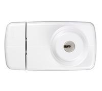 Abus 532979 7025 W Verrou supplémentaire de porte avec cylindres externe et interne Blanc