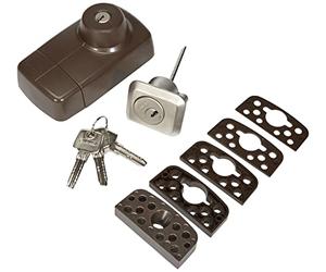 ABUS 552687-7025_S_B Verrou de porte à cylindre avec points de sécurité à l'intérieur Argenté