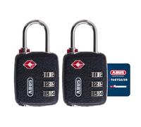 Abus 58830 Lot de 2 Cadenas à combinaison 30 mm Noir