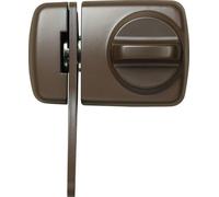 ABUS 589232 7530 B Verrou de porte avec bouton pour portes fines Marron