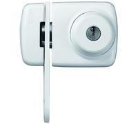 Abus 589287 7535 W Verrou avec entrebâilleur pour portes fines Blanc