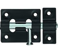 Abus 59677 SRR45 BL Targette de porte à bout rond 45 mm Noir