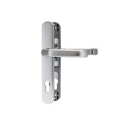 ABUS 62553 SRG92N - Poignée de porte pour porte d'entrée - Avec poignée de porte double face - Pour portes avec cadre étroit - Aspect acier inoxydable