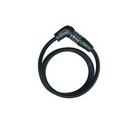 ABUS Câble antivol Tresor 6412C – Câble acier gainé, Serrure à combinaison réglable – Noir 120 cm