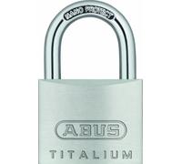 Abus 64TI/40 C KD Titalium Cadenas à clé différente en alliage d'aluminium 1-1/5,1 cm Cadenas avec 1/10,2 cm de diamètre Nano Protect anse en acier