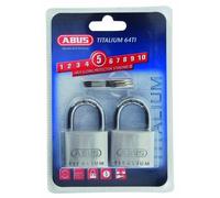 Abus 64ti/40 Titalium Padlock 40mm Twin Pack