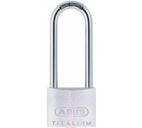 Cadenas à cylindre 64TI/50HB80 gl Corps de serrure L.50mm Titalium gl.6511 ABUS