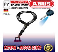 ABUS 67/105HB50+12KS120 Chaîne Avec Cadenas, Jaune/Noir CIMENTÉ