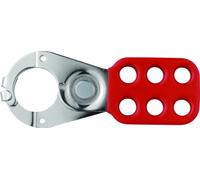 Abus - 801 Lock Out Hasp 1in Rouge avec Pince - ABU801R 40 mm 33551