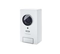 ABUS 80710 Interphone vidéo PPIC35520 pour l'extérieur | Vision nocturne infrarouge | Notification Push | Montage facile | 1080p | Détection de mouvement | Blanc