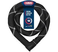 Abus Antivol à chaîne Iven Chain 8210 - Antivol vélo en Acier trempé - avec Gaine en Fibres synthétiques - Niveau de sécurité 10-85 cm - Noir