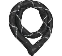 Abus Antivol à chaîne Iven Chain 8210 - Antivol vélo en Acier trempé - avec Gaine en Fibres synthétiques - Niveau de sécurité 10-85 cm - Noir