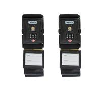 ABUS 87659 620TSA/192 Lot de 2 Sangles de Valise Noires