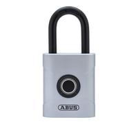 ABUS Touch 57/50 Serrure à empreinte digitale - Cadenas sans clé, résistant aux intempéries, - IP66 et IP68 - pour gymnase, bureau, maison, jardin etc., argent, 50mm
