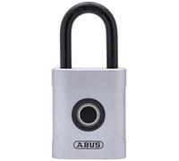 ABUS Touch 57/50 Serrure à empreinte digitale - Cadenas sans clé, résistant aux intempéries, - IP66 et IP68 - pour gymnase, bureau, maison, jardin etc., argent, 50mm
