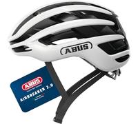 ABUS Casque de cyclisme AirBreaker 2.0 – Léger, ventilé – Taille L blanc brillant