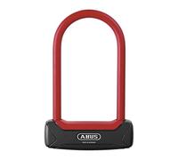 ABUS Antivol en U Granit Plus 640/135HB150 - Antivol vélo extra léger en U rond - Niveau de sécurité 12 - noir/rouge