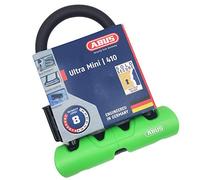 Abus 410 SH34 Antivol U pour vélo Unisex, Noir/Vert, 14 cm
