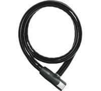 ABUS Antivol à câble blindé Steel-O-Flex Centuro 860 - Câble-antivol en Acier avec Gaine blindée en Acier - Niveau de sécurité 7-110 cm, Noir