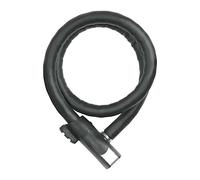 ABUS Antivol à câble blindé Steel-O-Flex Centuro 860 - Câble-antivol en câble d'acier avec Blindage en Douilles d'acier - Niveau de sécurité 7-85 cm, Noir