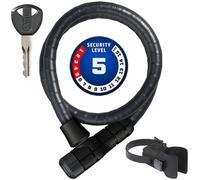 Câble en acier Abus Microflex 6615K/85/15 noir + support SCMU