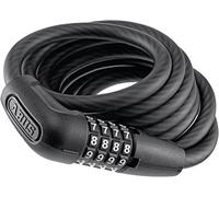 ABUS Antivol à câble Numero 5510C/180 - Antivol Compact à Code pour Deux-Roues économiques et vélos d'enfants - 10 mm Niveau de sécurité 3 - Noir