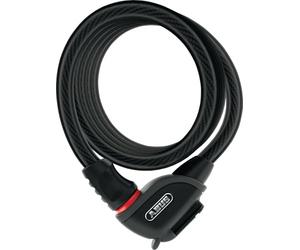 ABUS Antivol à câble Phantom 8950/180 TexFL - Kit d'antivols pour vélo avec support TexFL pour le cadre du vélo - 12/15 mm - Niveau de sécurité 5 - Noir