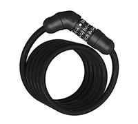 ABUS Antivol à câble spiralé Star 4508C/150 à combinaison 8 mm 1,5 m Noir