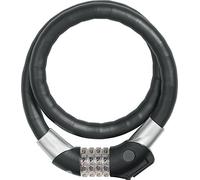 ABUS Antivol à câble Steel-O-Flex Raydo Pro 1460/85 KF - Kit d'antivols avec Support KF pour Le Boulon de Serrage de la Selle du vélo - 20 mm Niveau de sécurité 6 - Noir