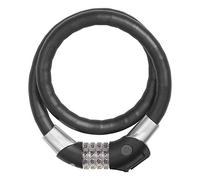 Abus Antivol à câble Steel-O-Flex Raydo Pro 1460/85 TexKF - kit antivol vélo avec Support TexKF pour Le Cadre du vélo - 20 mm Niveau de sécurité 6 - Noir