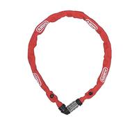 ABUS Antivol à chaîne 1200 Web - Antivol à Combinaison à 3 Chiffres - Chaîne en Acier trempé - Antivol vélo léger avec Choix de Couleurs - Accessoires pour vélo - 60 cm - Rouge