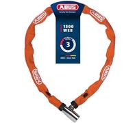 ABUS Antivol à chaîne 1500 Web - antivol vélo en Acier spécial - chaîne Ronde de 4 mm d'épaisseur - Niveau de sécurité 3