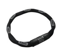 ABUS Antivol à chaîne 8808C - serrure à combinaison stable en acier spécialement durci - chiffres bien lisibles avec cache - niveau de sécurité 9 - 85 cm - noir