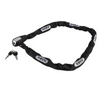 ABUS Antivol à chaîne Catena 6806K - Antivol vélo léger en acier trempé avec tube textile à la mode - Niveau de sécurité 6 - 110 cm - Noir