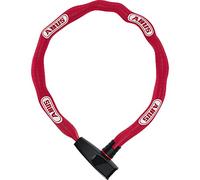 ABUS Antivol à chaîne Catena 6806K - Antivol vélo léger en acier trempé avec gaine textile à la mode - Chaîne carrée avec niveau de sécurité 6