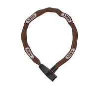 ABUS Antivol à chaîne Catena 6806K - Antivol vélo léger en acier trempé avec gaine textile à la mode - Chaîne carrée avec niveau de sécurité 6
