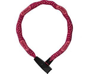 ABUS Antivol à chaîne Catena 6806K - Antivol vélo léger en acier trempé avec gaine textile à la mode - Chaîne carrée avec niveau de sécurité 6
