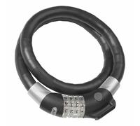 ABUS Antivol câble Steel-O-Flex Raydo Pro 1460/85 TexKF – support TexKF, 20 mm, niveau 6, noir