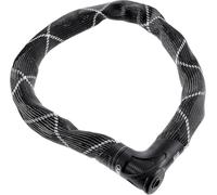Abus Antivol à chaîne Iven Chain 8210 - Antivol vélo en Acier trempé - avec Gaine en Fibres synthétiques - Niveau de sécurité 10-85 cm - Noir