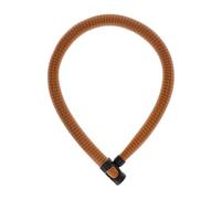ABUS Antivol à chaîne IVERA Chain 7210 - Antivol vélo avec gaine en fibre synthétique IvyTex très flexible - Niveau de sécurité 8 - 110 cm - Orange