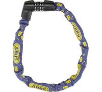 ABUS Antivol à chaîne Tresor 1385/75 Blue Mask - serrure à combinaison en acier trempé - chaîne carrée de 6 mm d'épaisseur - niveau de sécurité 6 - 75 cm - bleu